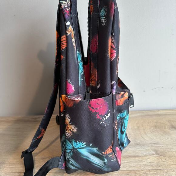 Hershel Supply Co. Nova Mid Volume Backpack Black Multicolored Butterflies - Picture 2 of 11